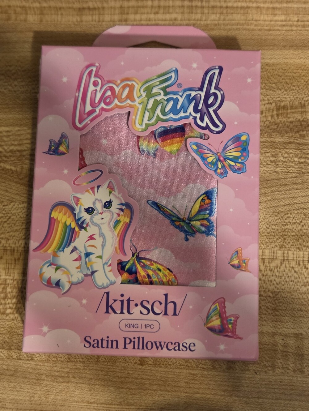 Lisa Frank × Kitsch NIB Satin Pillowcase